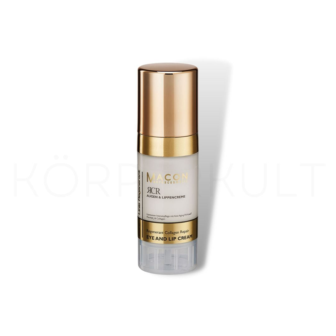 Macon RCR Regenerant Collagen Augen und Lippencreme – Anti-Aging Augenpflege mit marinem Kollagen für straffe und faltenfreie Augenpartie