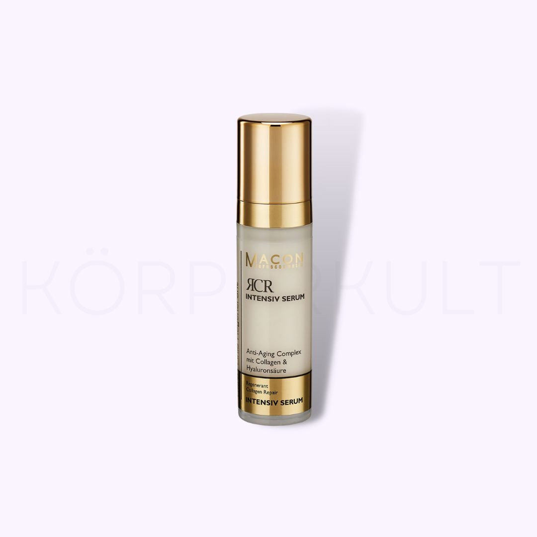 Nahaufnahme der Textur des Macon Meerescosmetic RCR Regenerant Collagen Repair Intensiv Serums.