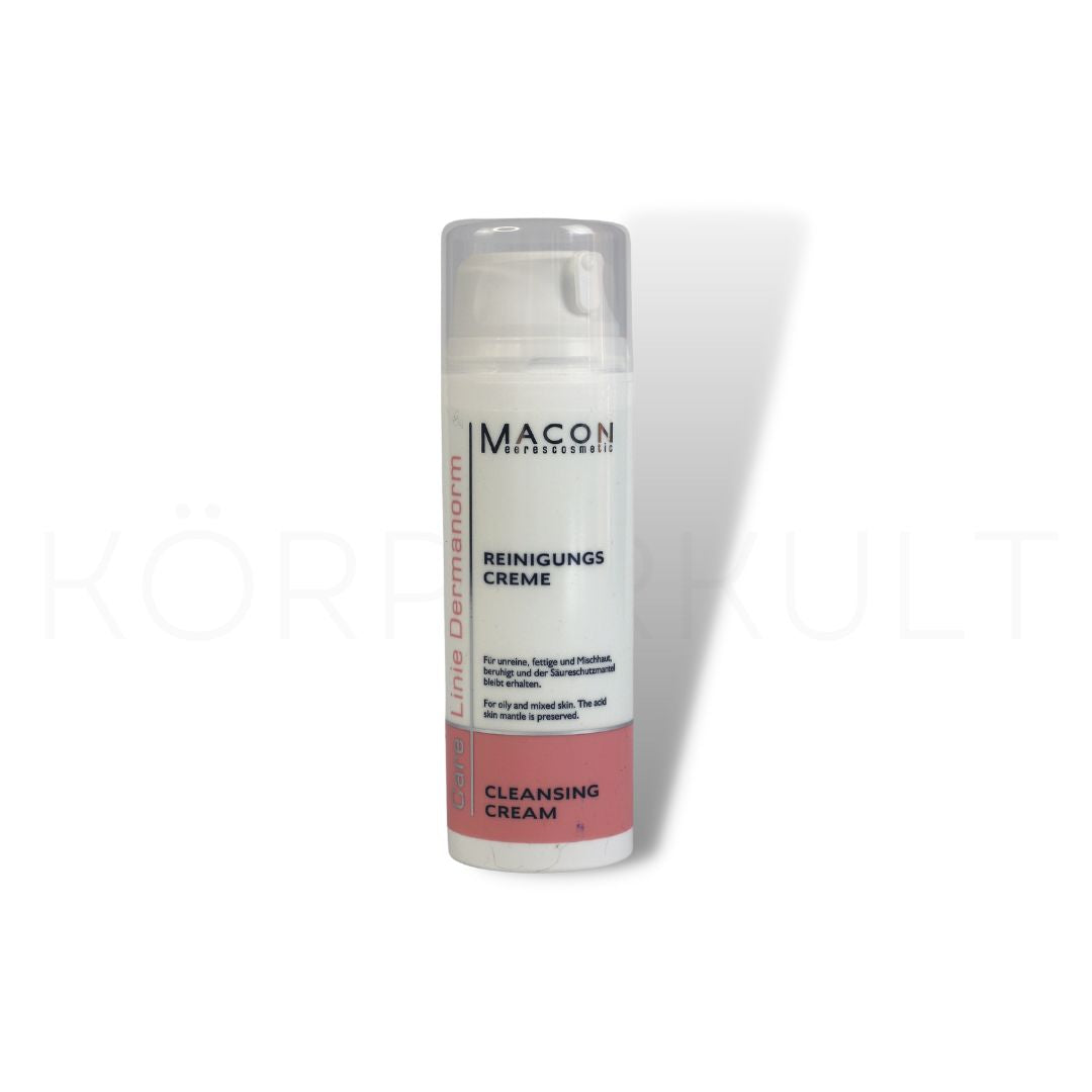 Macon Dermanorm Reinigungscreme - Produktbild, porentiefe Reinigung und schützende Pflege, 150 ml