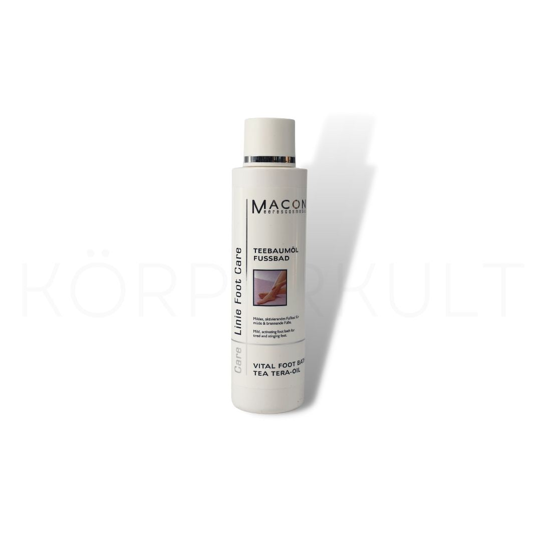 Macon Meerescosmetic Foot Care Teebaumöl Fußbad - 250 ml, erfrischendes und beruhigendes Fußbad