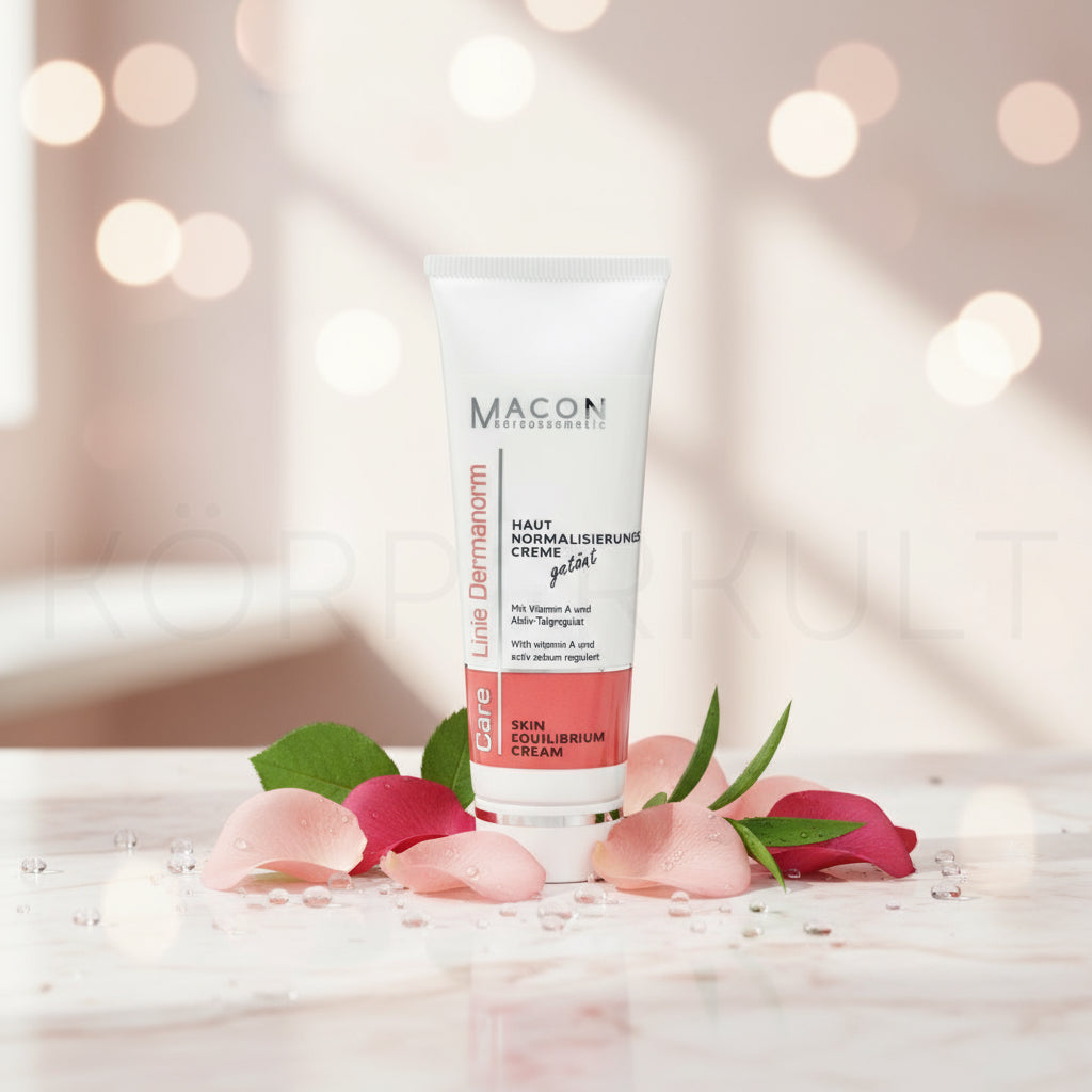 Zwei Varianten der Macon Meerescosmetic Hautnormalisierungscreme – leicht getönt und ungetönt