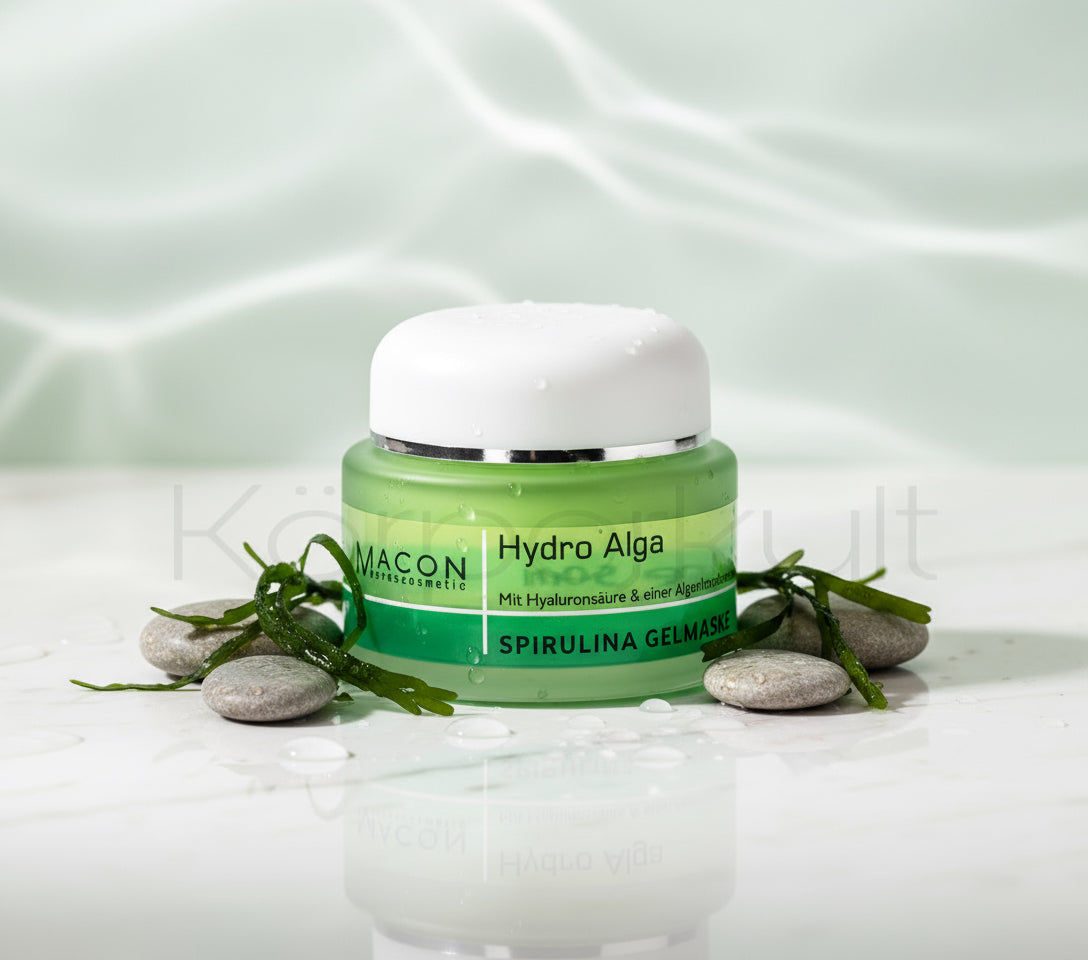Macon Meerescosmetic Hydro Alga Gel Maske – Anwendung auf der Haut