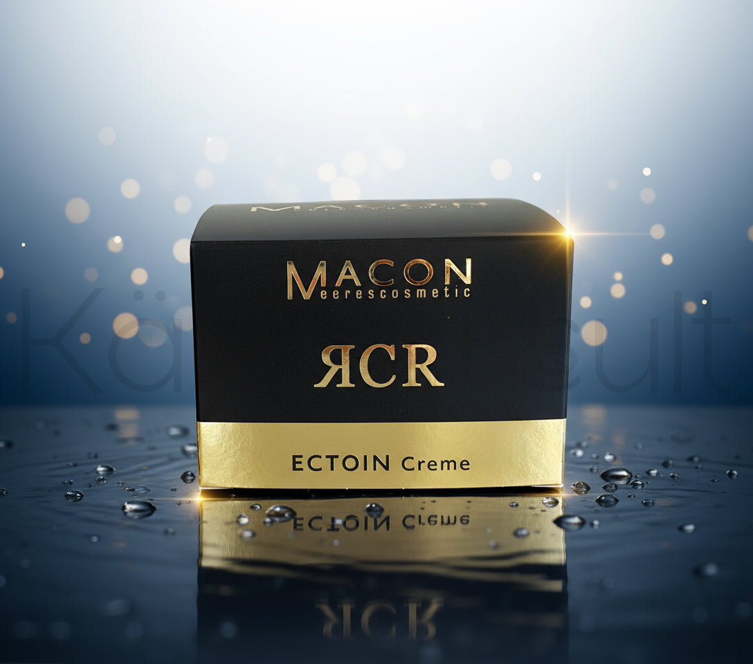 Macon Meerescosmetic RCR Regenerant Collagen Ectoin Creme in schwarzer Verpackung
