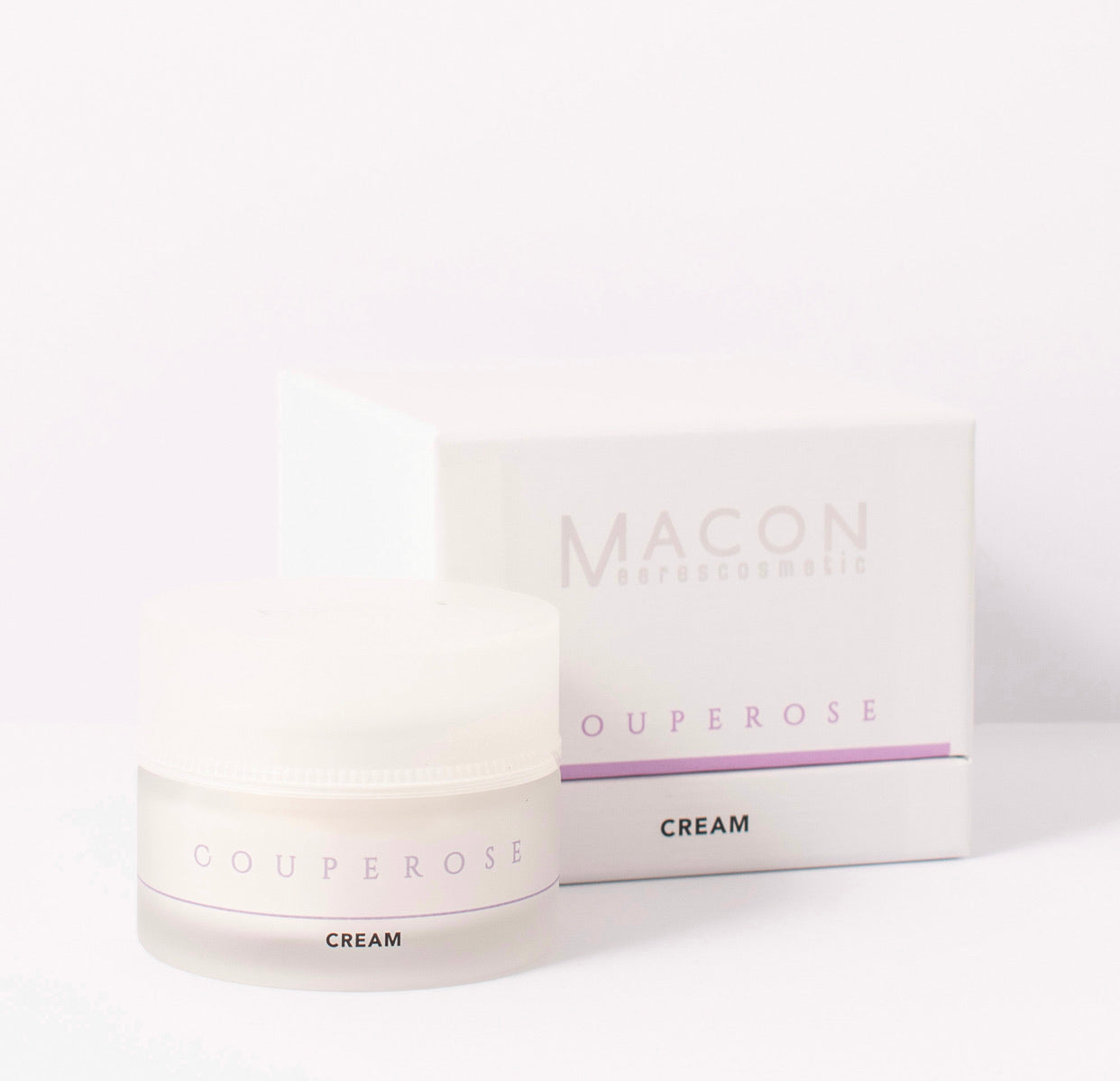 Macon Meerescosmetic Couperose Kräuter Creme - 50 ml, beruhigende Pflegecreme für empfindliche Haut, zartrosa Verpackung
