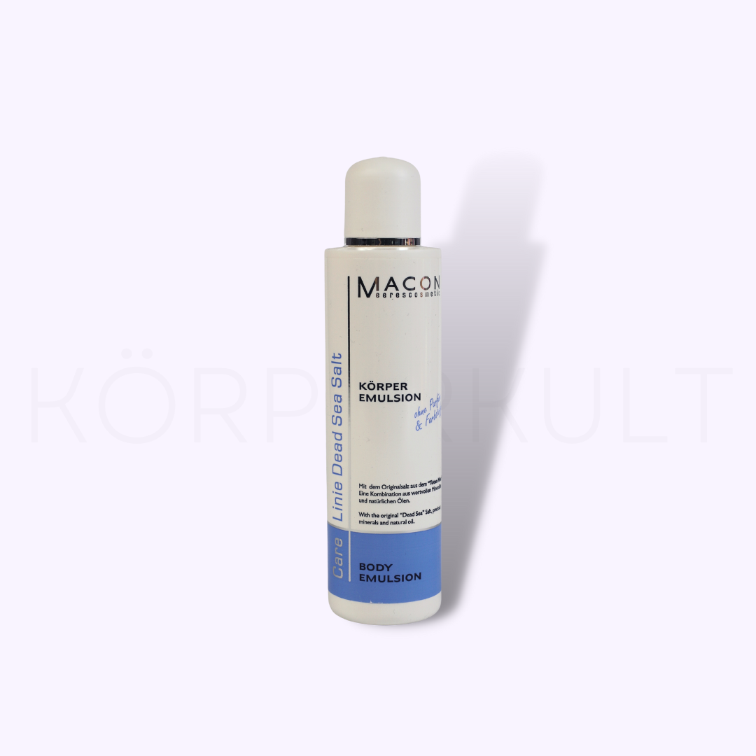 Macon Dead Sea Salt Körperemulsion - Produktbild, leichte und schnell einziehende Emulsion, 250 ml