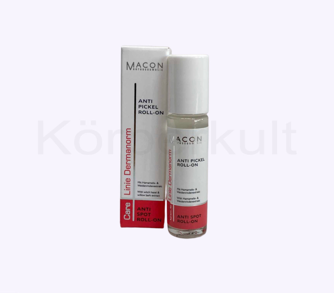 Macon Dermanorm Anti Pickel Roll-On - Produktbild, effektive und antibakterielle Pflege, 15 ml