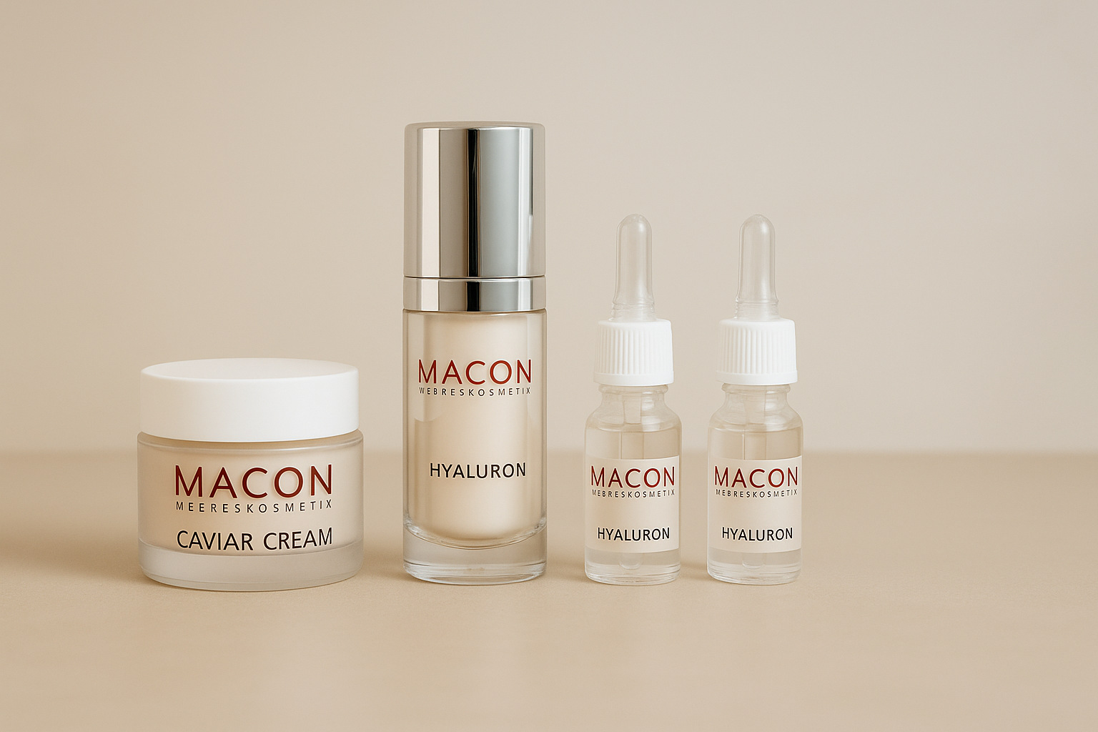 Macon Caviar Hyaluron Set - Luxuriöse Anti-Aging-Pflege für straffe Haut!