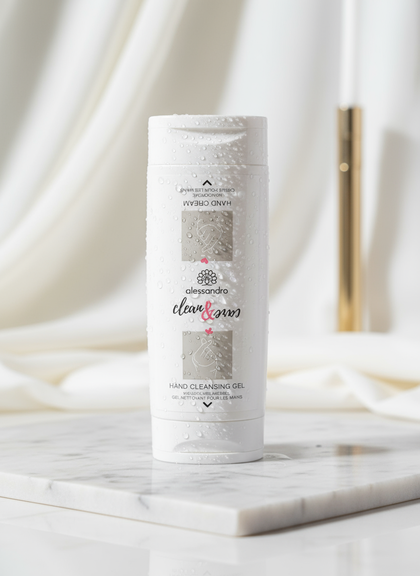 Alessandro Clear & Clean Hand Cleansing Gel & Handcreme-Set – Effektive Handpflege für unterwegs