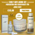Early Anti-Aging Set – Macon Bundle mit Hyaluron Gel, Bio Activ Hydratant Cream und Reinigungsmilch, 11% Rabatt, nur 115,00€