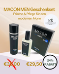 MACON MEN Geschenkset – Frische und Pflege Bundle mit Shower Gel und Eau de Toilette für den modernen Mann, 24% Rabatt, nur 29,50€
