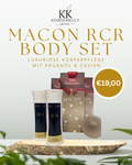 Macon RCR Body Set – luxuriöse Körperpflege Bundle mit Arganöl und Caviar, RCR Ectoin Body Balm und Bath & Showergel, nur 19,00€