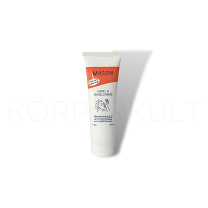 Macon Meerescosmetic Hand & Nagelcreme mit Ringelblume - Vorderansicht der Tube
