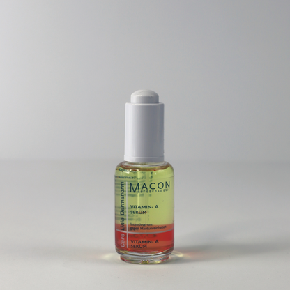 Macon Dermanorm Vitamin A Konzentrat - Ansicht der Flasche, konzentrierte Behandlung für unreine Haut, 15 ml
