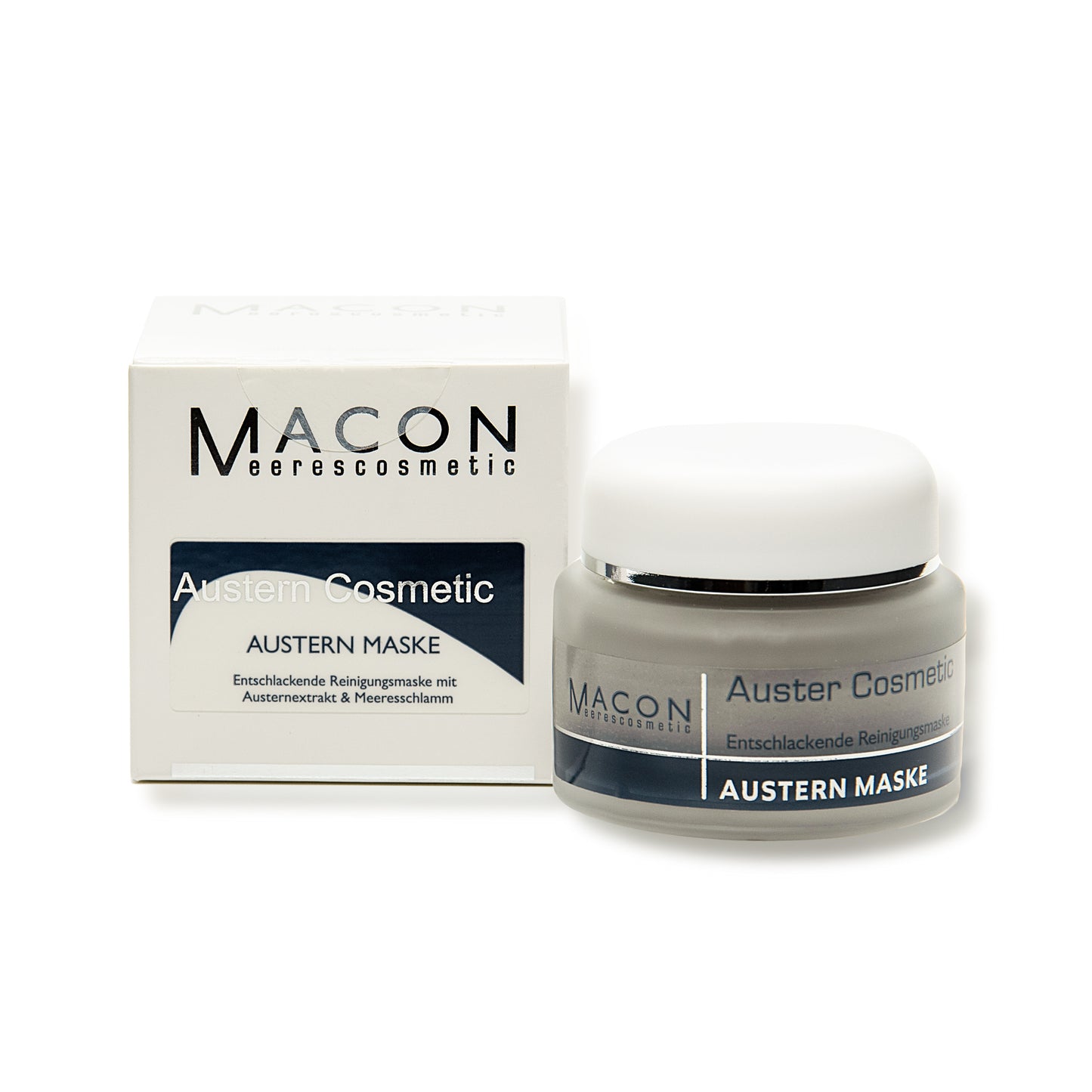 Macon Austern Maske - Verpackung und reichhaltige Pflegecreme im Überblick