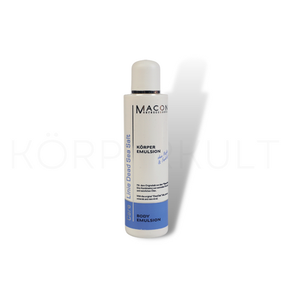 Macon Meerescosmetic Dead Sea Salt Körperemulsion - 250 ml, feuchtigkeitsspendende Pflege für empfindliche Haut