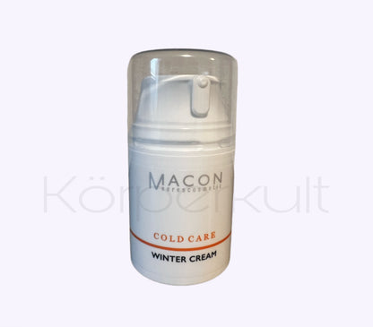 Macon Cold Care Wintercreme von Macon Meerescosmetic - Detailansicht des Pumpspenders mit Orangenaroma, 50 ml